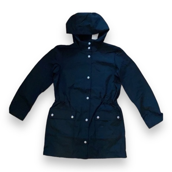 J. Crew Jackets & Blazers - NWT J. Crew Black Raincoat Rain Jacket Long Midi Length XXS